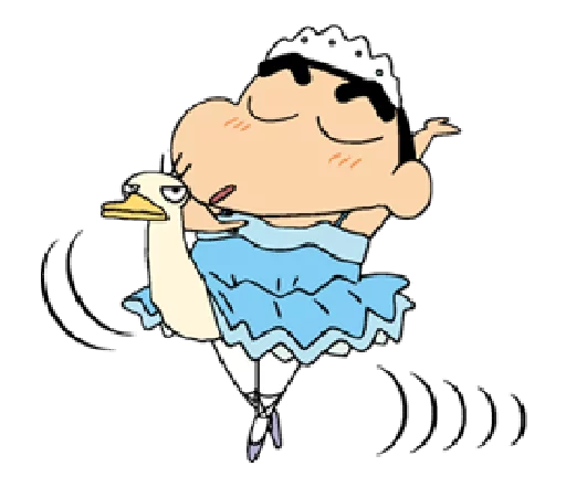 👗 Стикер «Shin Chan» для Telegram