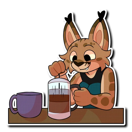 ☕️ Стикер «Shio» для Telegram