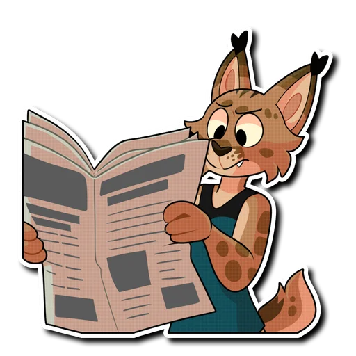📰 Стикер «Shio» для Telegram
