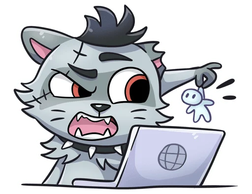 🤨 Стикер «Енот Шип без надписей» для Telegram