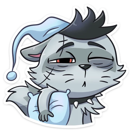 😴 Стикер «Енот Шип без надписей» для Telegram