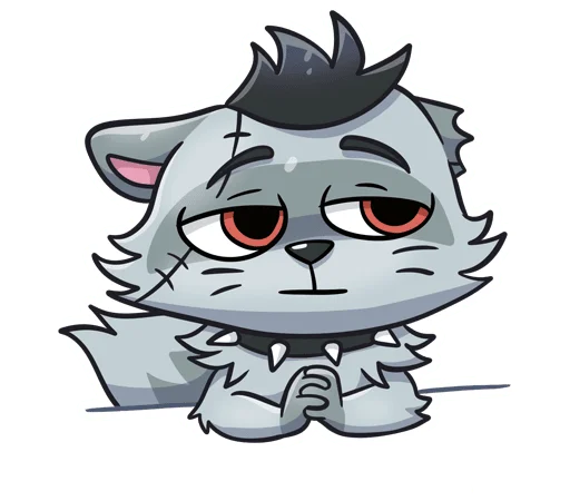 😐 Стикер «Енот Шип без надписей» для Telegram