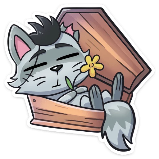 😴 Стикер «Енот Шип без надписей» для Telegram