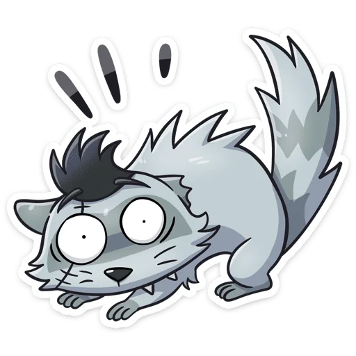 😳 Стикер «Енот Шип без надписей» для Telegram