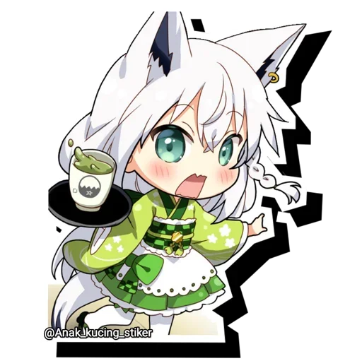 😍 Стикер «Shirakami Fubuki» для Telegram