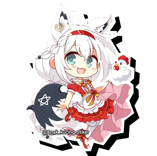 😍 Стикер «Shirakami Fubuki» для Telegram