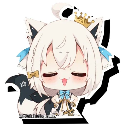 😍 Стикер «Shirakami Fubuki» для Telegram