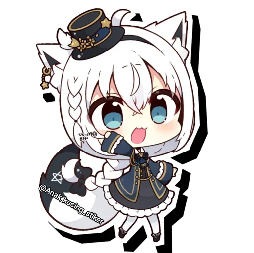 😍 Стикер «Shirakami Fubuki» для Telegram