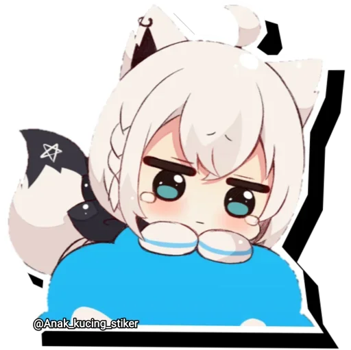 😍 Стикер «Shirakami Fubuki» для Telegram
