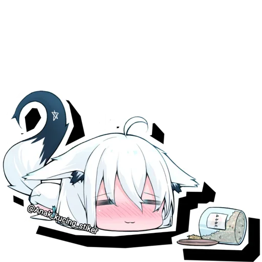 😍 Стикер «Shirakami Fubuki» для Telegram