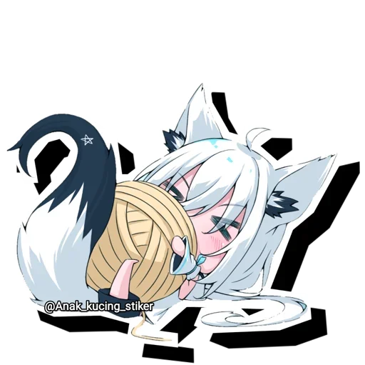 😍 Стикер «Shirakami Fubuki» для Telegram