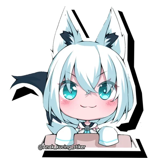 😍 Стикер «Shirakami Fubuki» для Telegram