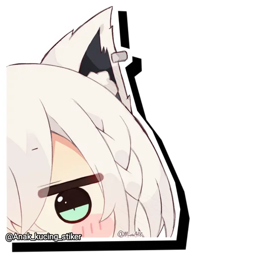 😍 Стикер «Shirakami Fubuki» для Telegram