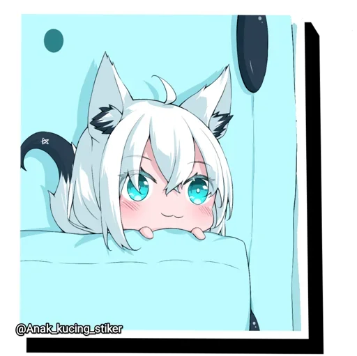 😍 Стикер «Shirakami Fubuki» для Telegram