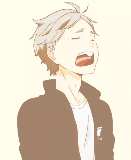 😴 Стикер «Shiri16&;s Haikyuu» для Telegram