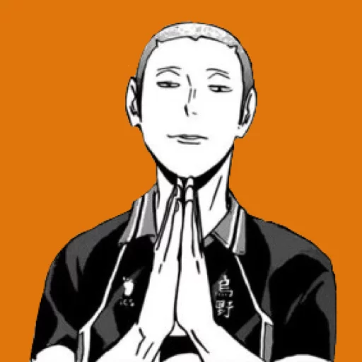 🙏 Стикер «Shiri16&;s Haikyuu» для Telegram