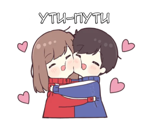 👩‍❤️‍👨 Стикер «Широ тян 2» для Telegram