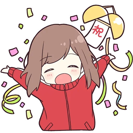 🥳 Стикер «Широ тян» для Telegram