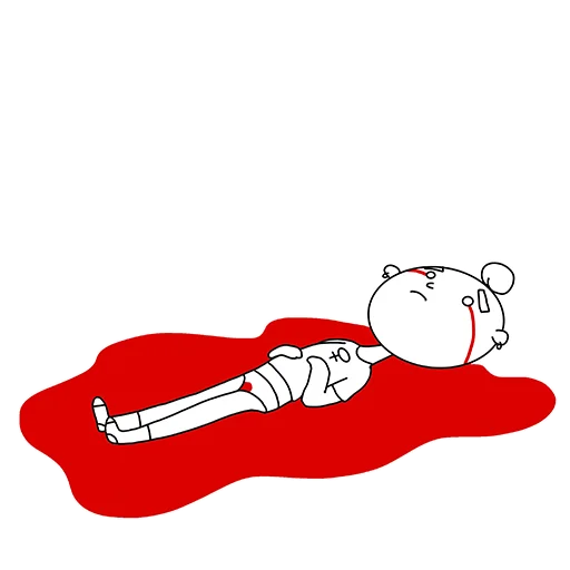 😥 Стикер «Менструирую» для Telegram