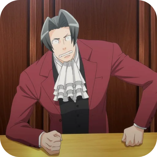 🍽 Стикер «Phoenix Wright Ace Attorney» для Telegram