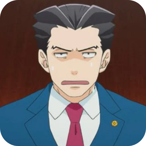 👄 Стикер «Phoenix Wright Ace Attorney» для Telegram