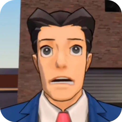 👄 Стикер «Phoenix Wright Ace Attorney» для Telegram