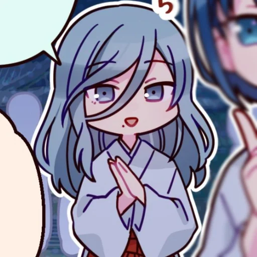 ❄️ Стикер «Шизуки Хиномори» для Telegram