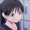 😧 Эмодзи «Школьная форма Акэби тян» для Telegram