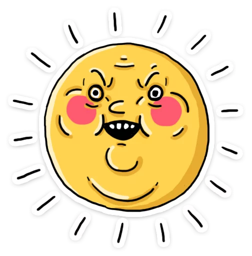 🌞 Стикер «ШКЯ» для Telegram