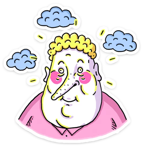 ☁ Стикер «ШКЯ» для Telegram