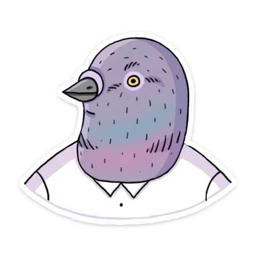 🐦 Стикер «ШКЯ ДВА» для Telegram