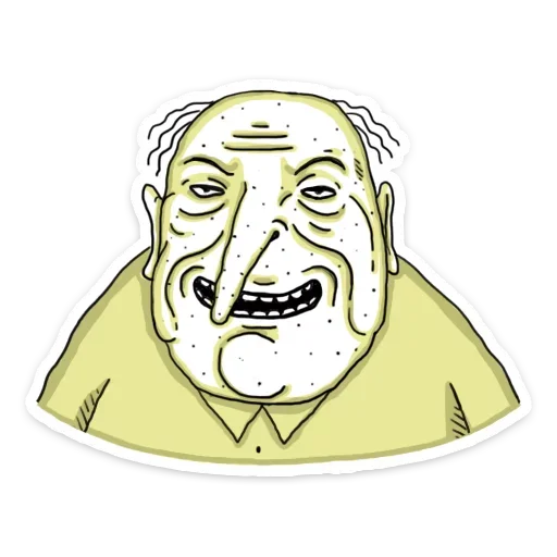 👴 Стикер «ШКЯ ДВА» для Telegram