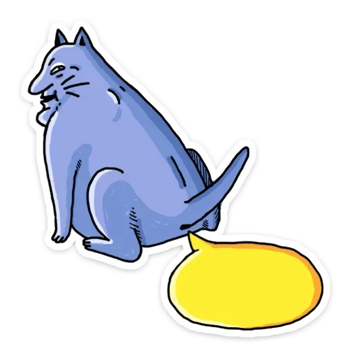 😺 Стикер «ШКЯ ДВА» для Telegram