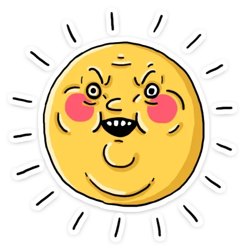 🌞 Стикер «ШКЯ ДВА» для Telegram