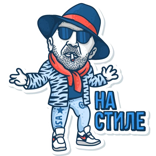 👔 Стикер «Shnurov is» для Telegram