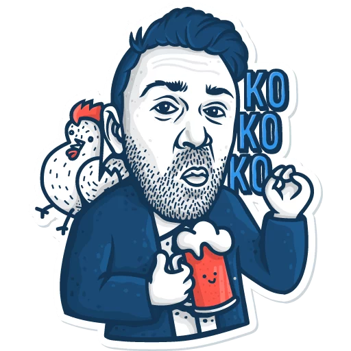 🐔 Стикер «Shnurov is» для Telegram
