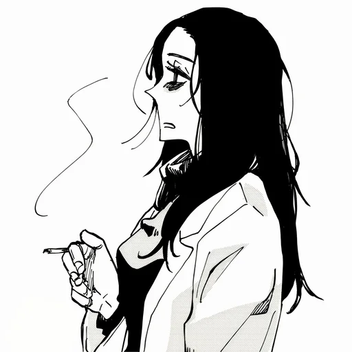 🖤 Стикер «Shoko Ieiri» для Telegram