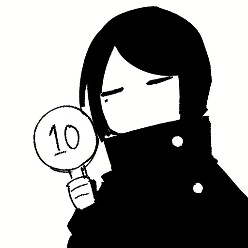 🖤 Стикер «Shoko Ieiri» для Telegram