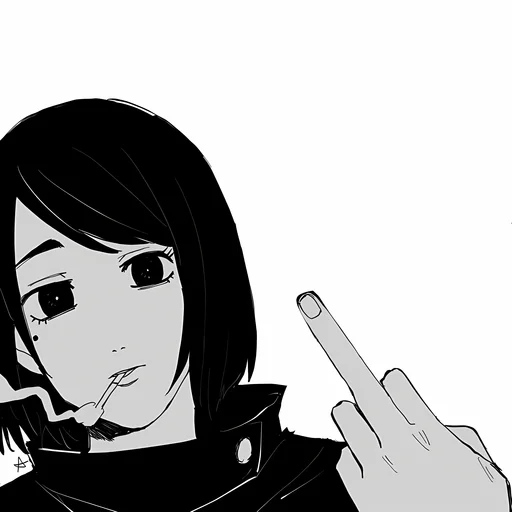 🖤 Стикер «Shoko Ieiri» для Telegram