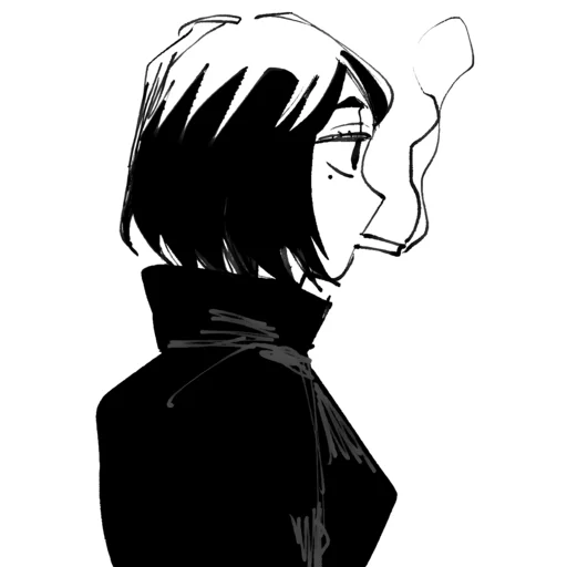 🖤 Стикер «Shoko Ieiri» для Telegram