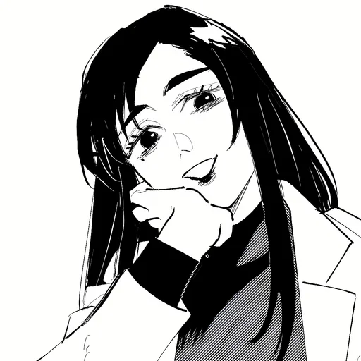 🖤 Стикер «Shoko Ieiri» для Telegram