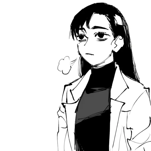🖤 Стикер «Shoko Ieiri» для Telegram