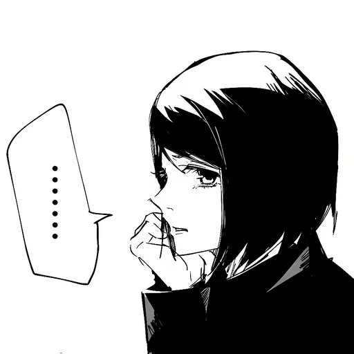🖤 Стикер «Shoko Ieiri» для Telegram