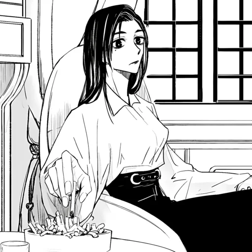 🖤 Стикер «Shoko Ieiri» для Telegram