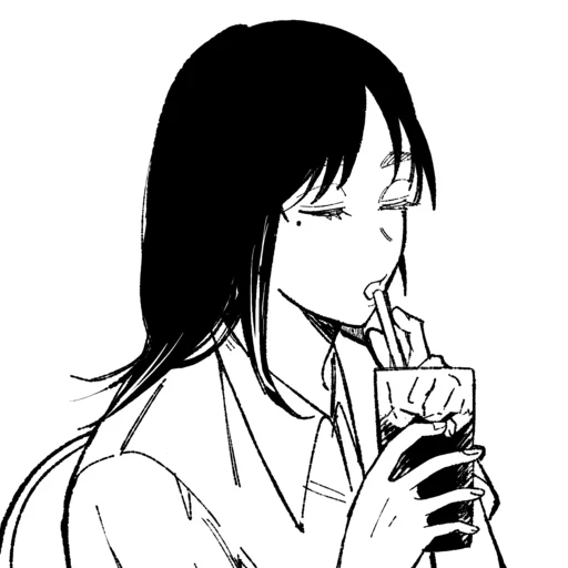 🖤 Стикер «Shoko Ieiri» для Telegram