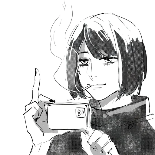 🖤 Стикер «Shoko Ieiri» для Telegram