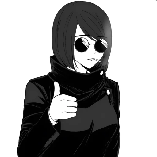 🖤 Стикер «Shoko Ieiri» для Telegram