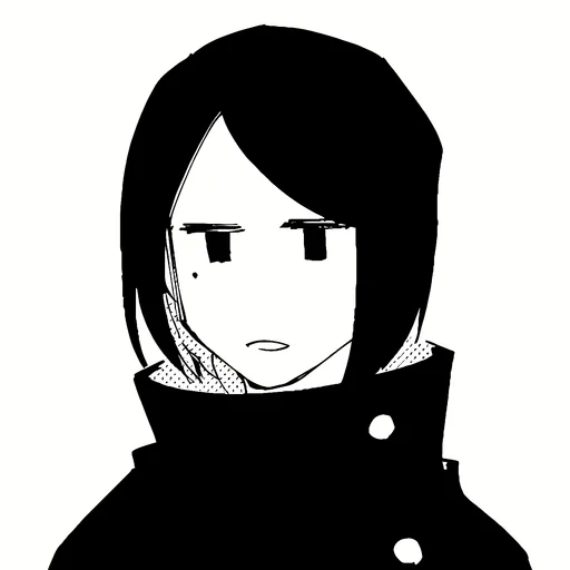 🖤 Стикер «Shoko Ieiri» для Telegram