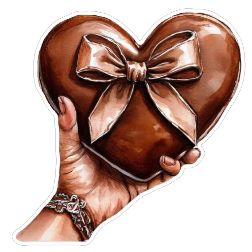 ❤ Стикер «Шоколад» для Telegram