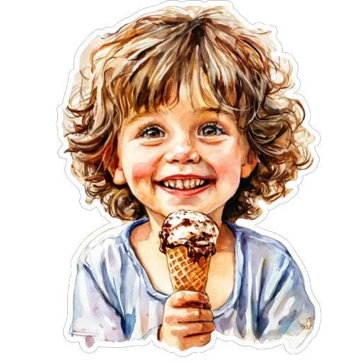 🍦 Стикер «Шоколад» для Telegram